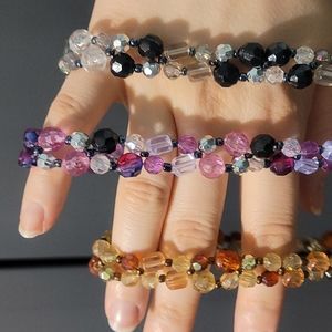 Stretchy beaded headband trio